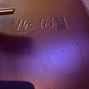 Mrs Fish - Menu cover - Cocktail Bars Near Me - Los Angeles, California