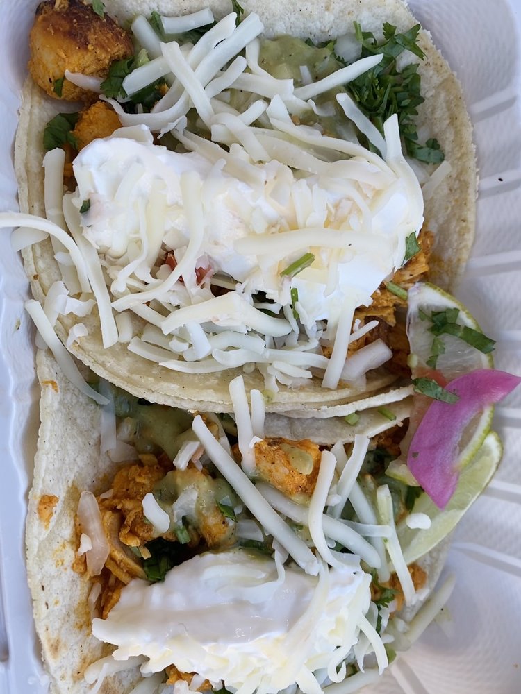 Food from La Victoria Taqueria