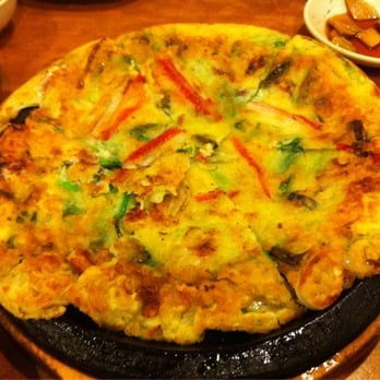 Lighthouse Tofu - Seafood pancake (large) - Korean Near Me - Annandale, Virginia