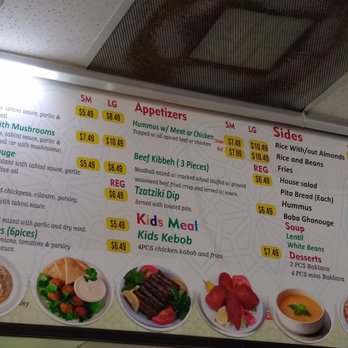 Pita Fresh - a menu for a variety of foods - Syrian Near Me - Miami, Florida