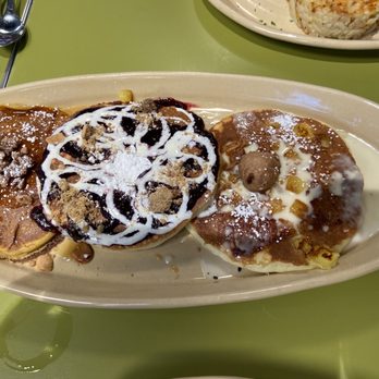 Snooze, an A.M. Eatery - Pancake flight. - Breakfast & Brunch Near Me - Tucson, Arizona Snooze, an A.M. Eatery - Pancake flight. - Breakfast & Brunch Near Me - Tucson, Arizona