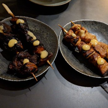 Onsen - two plates of skewered food - Day Spas Near Me - San Francisco, California Onsen - two plates of skewered food - Day Spas Near Me - San Francisco, California