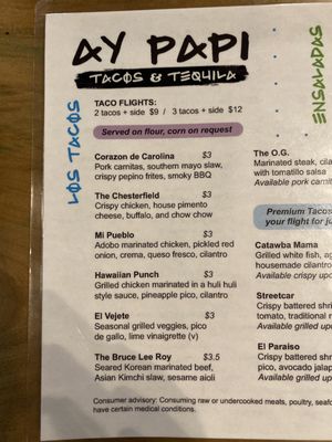 Menu photo 2 Ay Papi Tacos & Tequila Rock Hill, SC Menu photo 2 Ay Papi Tacos & Tequila Rock Hill, SC