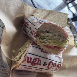Pesto chicken sandwich