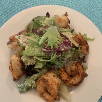 Suncoast Cuisine - Garlic jumbo gulf shrimp salad with green avocado goddess dressing - Personal Chefs Near Me - Bradenton, Florida Suncoast Cuisine - Garlic jumbo gulf shrimp salad with green avocado goddess dressing - Personal Chefs Near Me - Bradenton, Florida