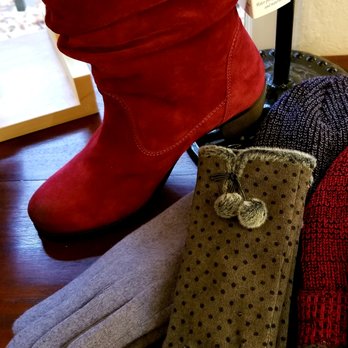 Andrea's Red Dress - Stay warm and dry in Eric Michael's waterproof boots in black, taupe and wine. - Women's Clothing Near Me - Eugene, Oregon Andrea's Red Dress - Stay warm and dry in Eric Michael's waterproof boots in black, taupe and wine. - Women's Clothing Near Me - Eugene, Oregon