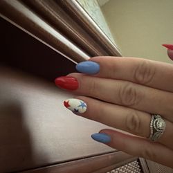What I got. Nail is white instead and the stars are a bit wonky.