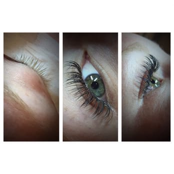 Slay Makeup Studio - Eyelash Extensions before and after - Makeup Artists Near Me - Eureka, California