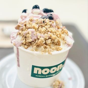 Noon Korean Bingsoo House - Blueberry yogurt bingsoo - Desserts Near Me - La Mirada, California