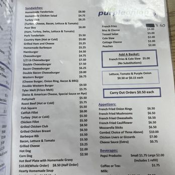 Purple Onion - Menu as of 10/04/24 - Restaurants Near Me - Annawan, Illinois