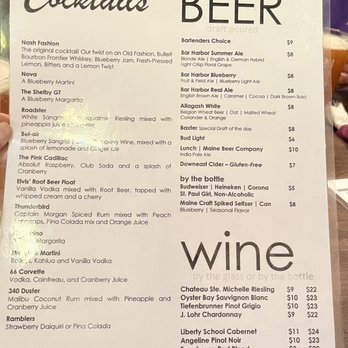 Route 66 Restaurant - Drink Menu - Seafood Near Me - Bar Harbor, Maine Route 66 Restaurant - Drink Menu - Seafood Near Me - Bar Harbor, Maine