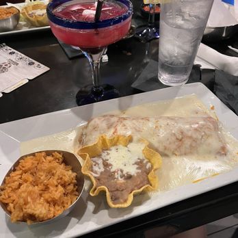 Takos Cantina - Bean and cheese burrito and dragon Rita - Mexican Near Me - Bradenton, Florida Takos Cantina - Bean and cheese burrito and dragon Rita - Mexican Near Me - Bradenton, Florida