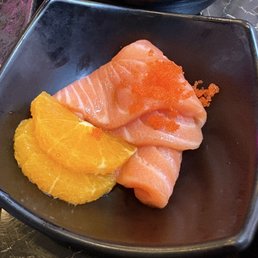 Orange salmon with roe