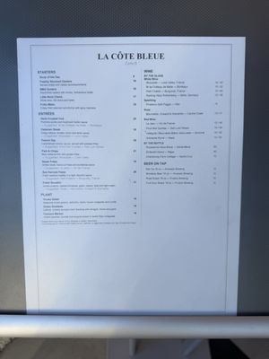 Menu photo 1 La Cote Bleue Pacific Grove, CA
