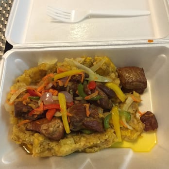 Boriken Restaurant - $10 pork with garlic sauce mini Mofungo to go ! - Puerto Rican Near Me - Beaverton, Oregon Boriken Restaurant - $10 pork with garlic sauce mini Mofungo to go ! - Puerto Rican Near Me - Beaverton, Oregon
