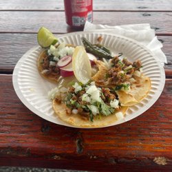 El Taco Maestro - Tacos Al Pastor!!! They are feign good, really Come to this place, super affordable and the flavor is great!!!