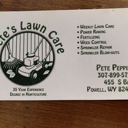 Pete's Lawn And Sprinkler Service