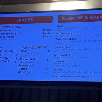 Pepe by José Andrés - Menu february 2025 - Sandwiches Near Me - Orlando, Florida