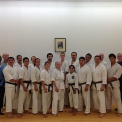 Whittier Shotokan Karate - Group picture after last belt testing in December 2013.