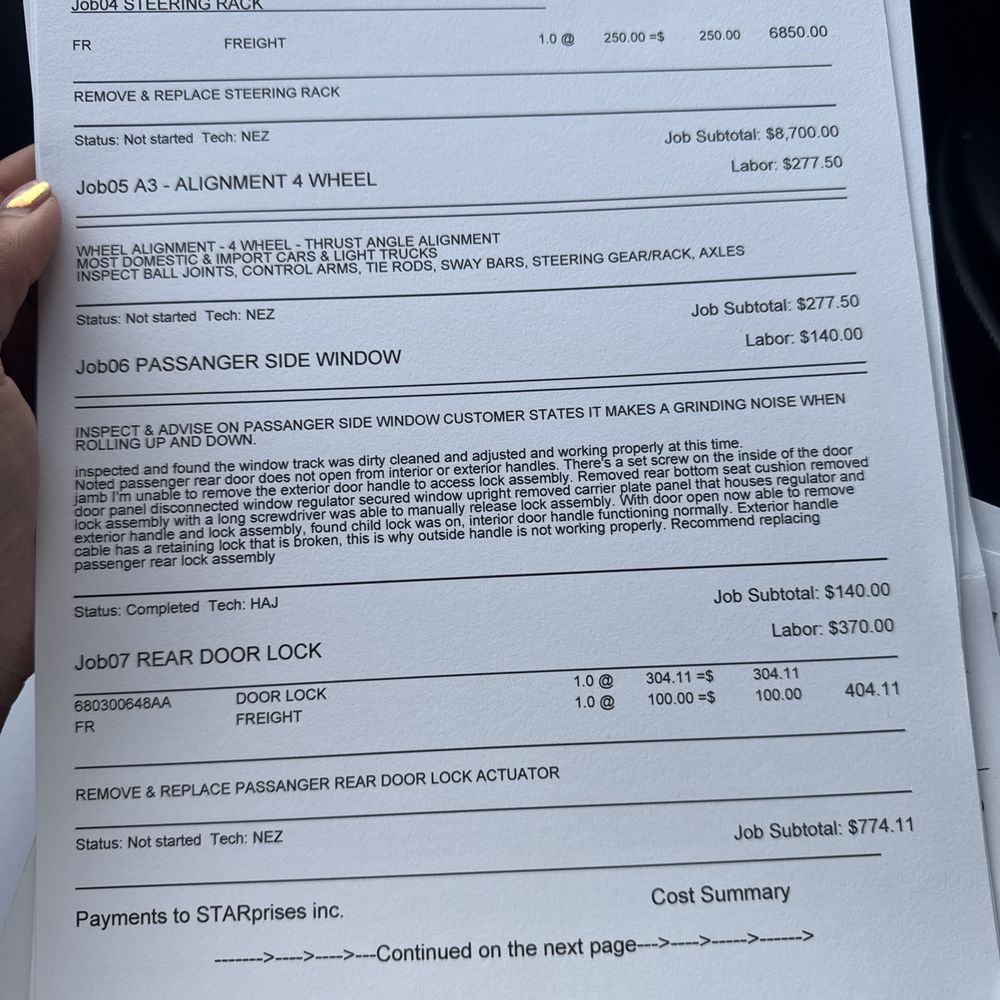 STAR Automotive - Quote 1 10/27/25 pg 2/3 - Auto Repair Near Me - Grants Pass, Oregon STAR Automotive - Quote 1 10/27/25 pg 2/3 - Auto Repair Near Me - Grants Pass, Oregon