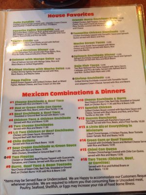 Menu photo 6 Carlos O'Brien's Mexican Restaurant Phoenix, AZ