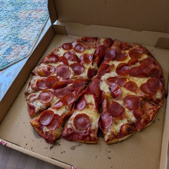Shakey's Pizza Parlor - My not so round and not so large pizza. It was cold too. - Pizza Near Me - San Gabriel, California Shakey's Pizza Parlor - My not so round and not so large pizza. It was cold too. - Pizza Near Me - San Gabriel, California