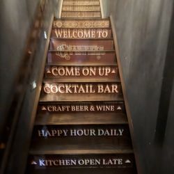 Crabtree's NY and Main - Stairs that lead to restaurant