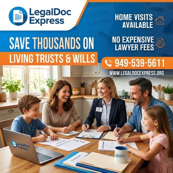 Legaldoc Express - Living Trust savings - Wills, Trusts, & Probates Near Me - Santa Ana, California Legaldoc Express - Living Trust savings - Wills, Trusts, & Probates Near Me - Santa Ana, California