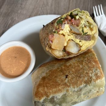 Old Town Caffe - Breakfast Burrito w/ chicken sausage - Coffee & Tea Near Me - Pasadena, California Old Town Caffe - Breakfast Burrito w/ chicken sausage - Coffee & Tea Near Me - Pasadena, California