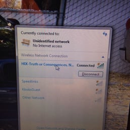Connected but with no internet access. Connected but with no internet access.