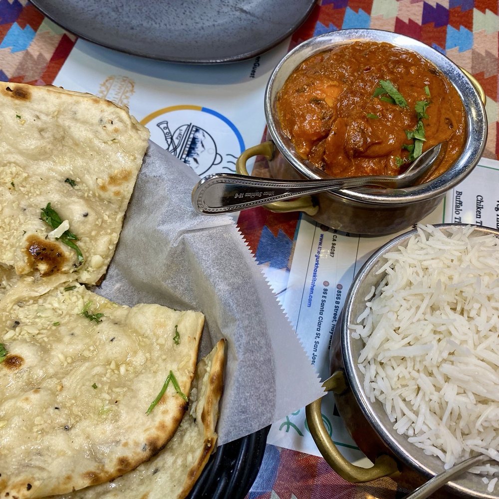 garlic naan and CHICKEN TIKKA MASA garlic naan and CHICKEN TIKKA MASA