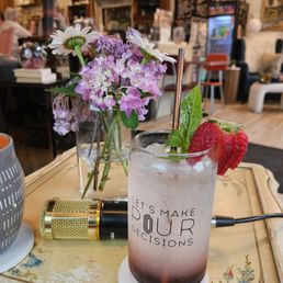 Strawberry basil refresher