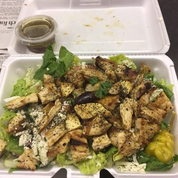 Wild Wild Wings - Small grilled chicken salad. Basically a Greek salad with tasty marinated grilled chicken. Very good. - Chicken Wings Near Me - Toledo, Ohio Wild Wild Wings - Small grilled chicken salad. Basically a Greek salad with tasty marinated grilled chicken. Very good. - Chicken Wings Near Me - Toledo, Ohio