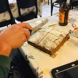 Le Boulevard - His favorite "Gingerbread cake" made to order by the restaurant! Absolutely delicious!!!!