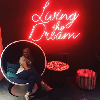 Ingenue Rooftop Bar - Cool sign by the elevator - New American Near Me - New Orleans, Louisiana