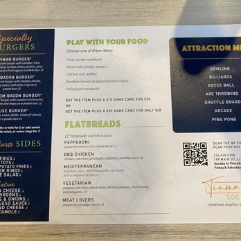 Tinman Social - Menu - American Near Me - Little Elm, Texas