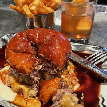 The LKSD - Fire Burger, Fries and an LKSD Old Fashioned - Burgers Near Me - Downey, California The LKSD - Fire Burger, Fries and an LKSD Old Fashioned - Burgers Near Me - Downey, California