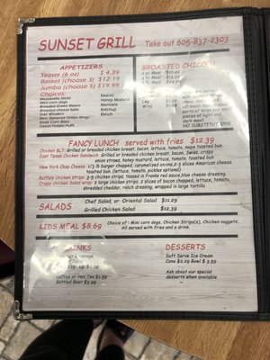 Menu photo 4 Sunset Grill Kadoka, SD Menu photo 4 Sunset Grill Kadoka, SD