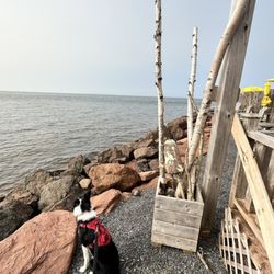 Point Prim Chowder House - Enjoying the view
