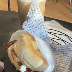 Elevated Grounds - Bacon, egg, and cheese  bagel