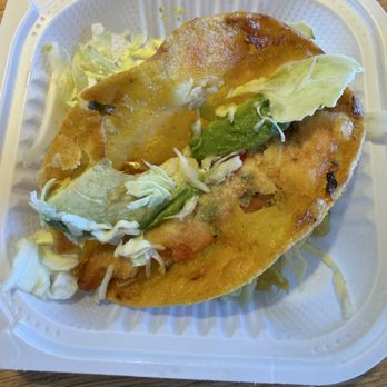 Ensenada Surf N Turf - Fish Taco.  It was to go.  So probably better in person. - Seafood Near Me - Chino Hills, California