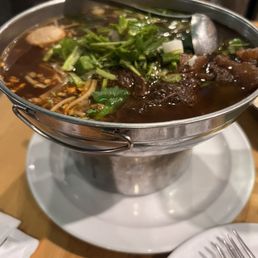Beef, shank and meatball hot pot. Beef, shank and meatball hot pot.