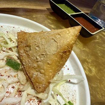Curry-osity - 2 Piece Vegetable Samosa - Indian Near Me - Columbia, Missouri Curry-osity - 2 Piece Vegetable Samosa - Indian Near Me - Columbia, Missouri
