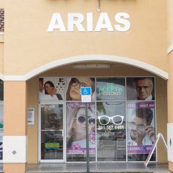 Optica Arias - Front door # 28. Between the Bike's shop and the Pharmacy. - Optometrists Near Me - Hialeah Gardens, Florida Optica Arias - Front door # 28. Between the Bike's shop and the Pharmacy. - Optometrists Near Me - Hialeah Gardens, Florida
