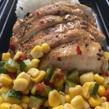 Tough Love Meal Prep - Jerk chicken, corn succotash, and jasmine rice - Food Delivery Services Near Me - Montclair, New Jersey Tough Love Meal Prep - Jerk chicken, corn succotash, and jasmine rice - Food Delivery Services Near Me - Montclair, New Jersey
