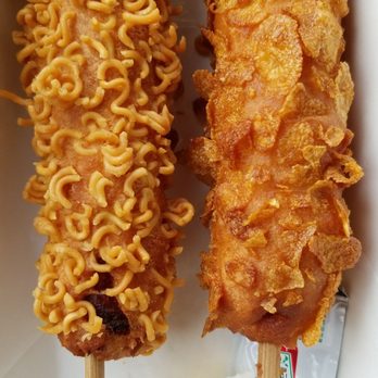The Basac - Ramen and corn flake corn dog - Korean Near Me - Flushing, New York