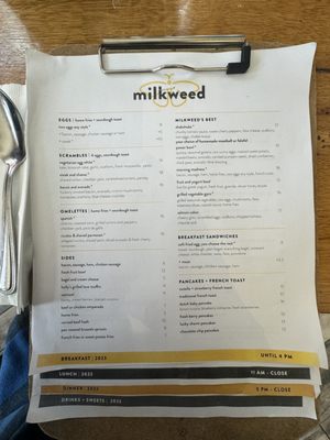 Menu photo 8 Milkweed Boston, MA