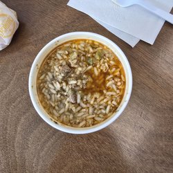 Church's Texas Chicken - Suppose to be rice. But it's slop.