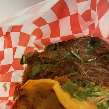 Taco Bout Good - Quesabirria, look at all the meat (I ordered without onions) - Mexican Near Me - Upland, California Taco Bout Good - Quesabirria, look at all the meat (I ordered without onions) - Mexican Near Me - Upland, California