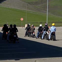 Pacific Motorcycle Training - City folks will love the view of the hills and the cows.